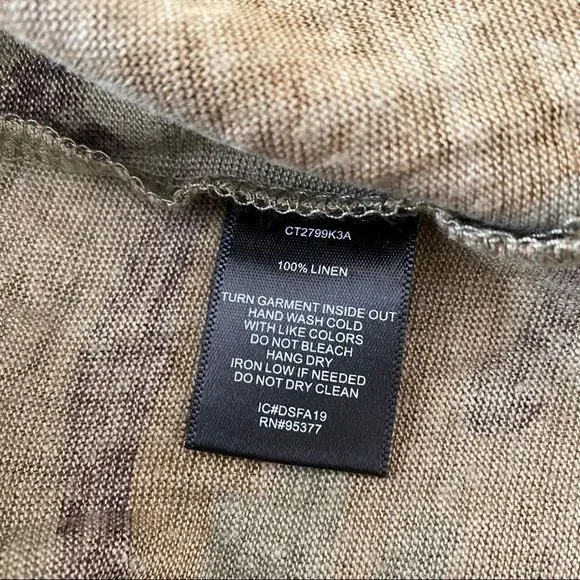 ✨ SANCTUARY✨Carlee Camo Long Sleeve Linen Tee🌼 - Picture 6 of 6